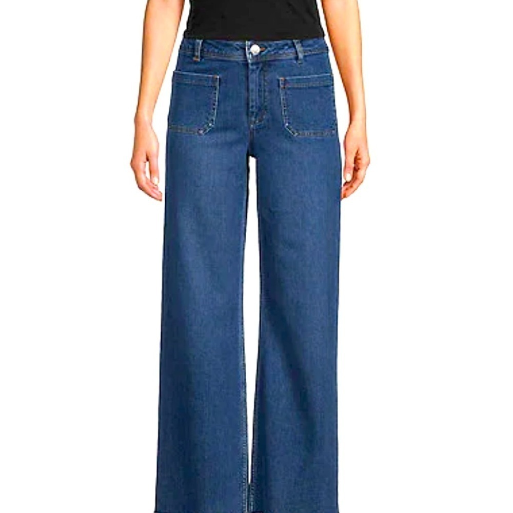 GIANNI BINI GB Wide Leg Denim Jeans NEW with Tags Junior Size 5 Dillards